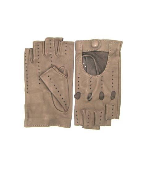Sermoneta Gloves Guanto Guida in Nappa sfoderato 1/2 dita Fango Consegna Veloce