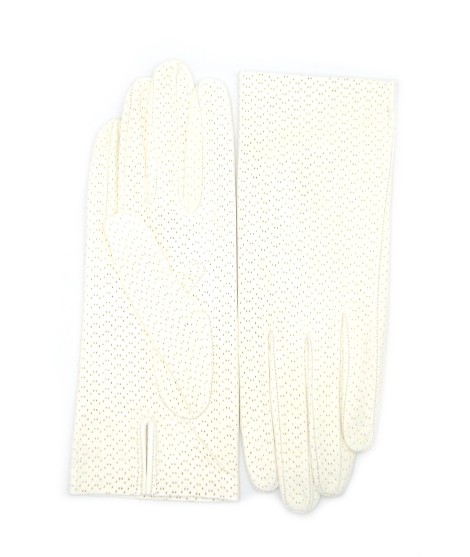 Sermoneta Gloves Guanto in Nappa sfoderato Bianco Outlet