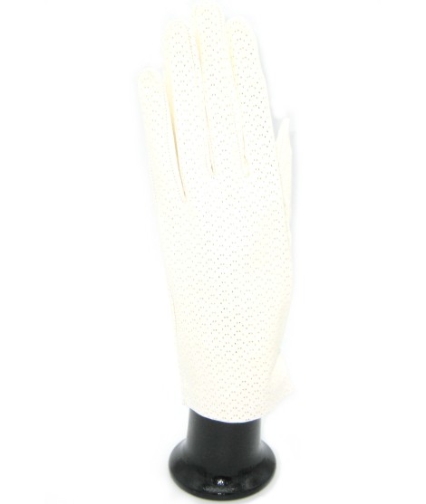 Sermoneta Gloves Guanto in Nappa sfoderato Bianco Outlet
