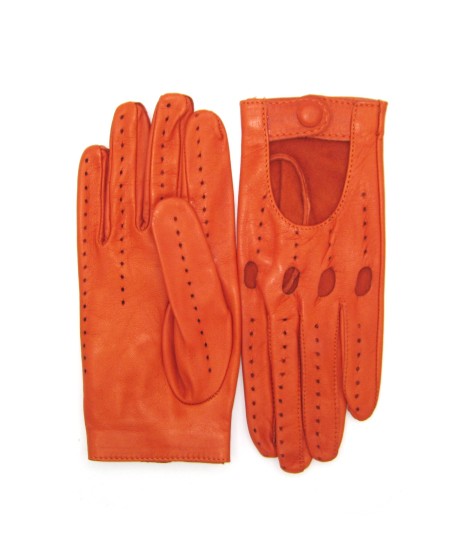 Sermoneta Gloves Guanto Guida in Nappa sfoderato dita intere Arancio scuro Fino Al -60%