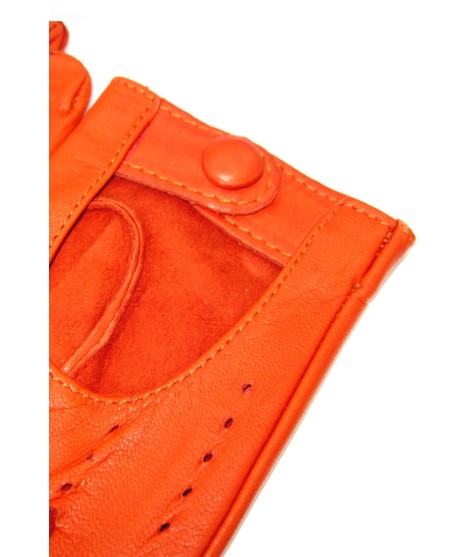 Sermoneta Gloves Guanto Guida in Nappa sfoderato dita intere Arancio scuro Fino Al -60%