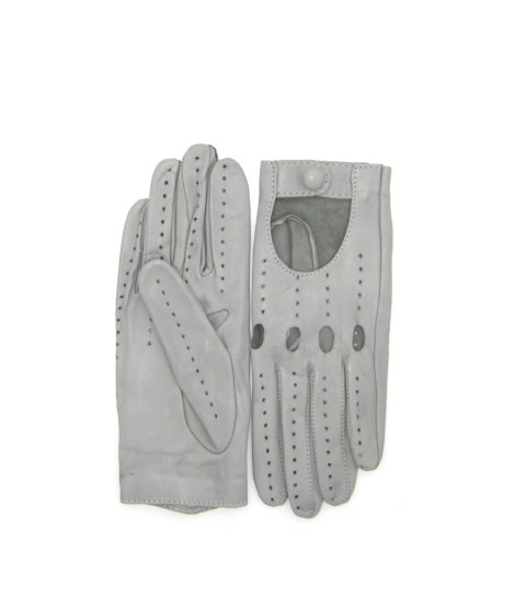 Sermoneta Gloves Guanto Guida in Nappa sfoderato dita intere Grigio Perla Convenienza