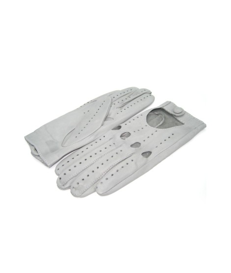Sermoneta Gloves Guanto Guida in Nappa sfoderato dita intere Grigio Perla Convenienza