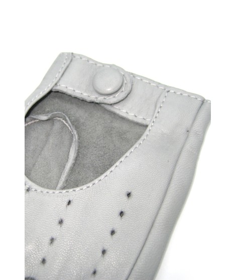 Sermoneta Gloves Guanto Guida in Nappa sfoderato dita intere Grigio Perla Convenienza