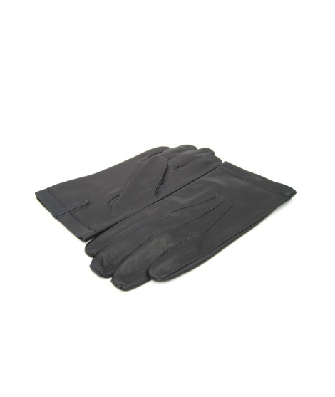 Sermoneta Gloves Guanto in Nappa foderato seta Navy Offerta