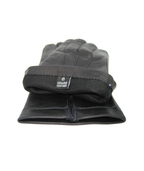 Sermoneta Gloves Guanto in Nappa foderato seta Navy Offerta