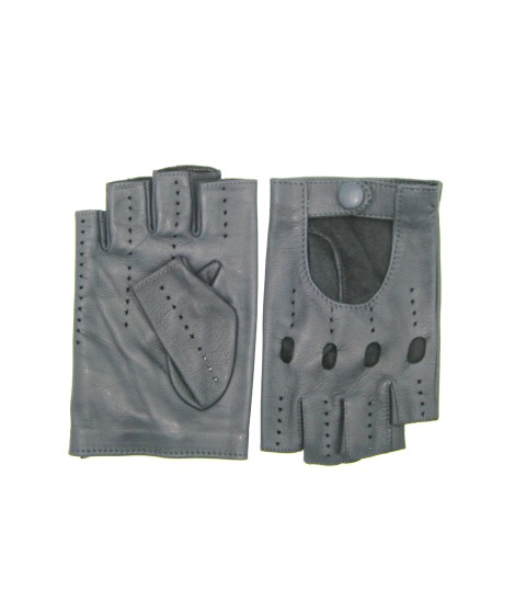 Sermoneta Gloves Guanto Guida in Nappa mezze dita Grigio In Linea