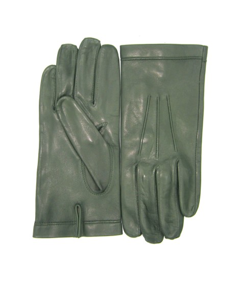 Sermoneta Gloves Guanto in Nappa foderato seta Verde scuro Shopping Online