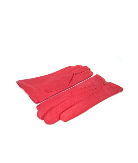 Sermoneta Gloves Guanti in Nappa foderato cashmere Rosso Promozione Limitata