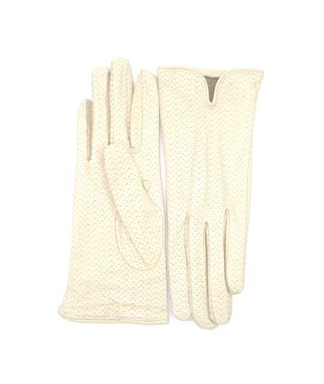 Sermoneta Gloves Guanti in Nappa foderato cashmere Panna Fino Al -60%