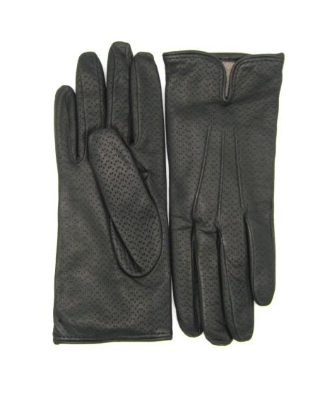 Sermoneta Gloves Guanti in Nappa foderato cashmere Nero Shopping Online