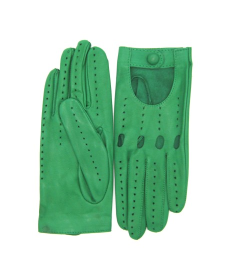 Sermoneta Gloves Guanto Guida sfoderato dita intere Verde smeraldo Sconto