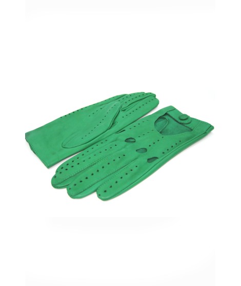Sermoneta Gloves Guanto Guida sfoderato dita intere Verde smeraldo Sconto