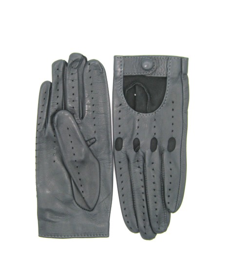 Sermoneta Gloves Guanto Guida in Nappa sfoderato dita intere Grigio scuro Offerta