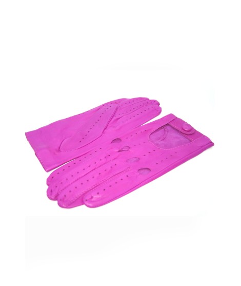 Sermoneta Gloves Guanto Guida in Nappa sfoderato dita intere Fucsia Outlet