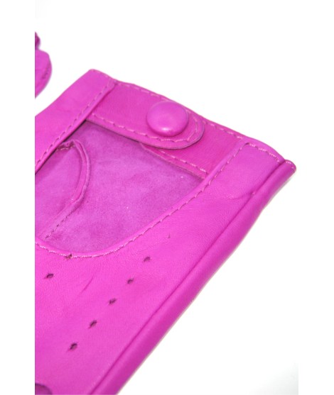 Sermoneta Gloves Guanto Guida in Nappa sfoderato dita intere Fucsia Outlet