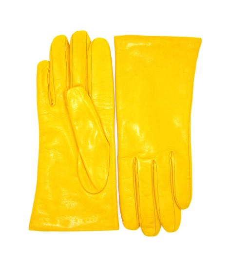 Sermoneta Gloves Guanto Nappa foderato cashmere Giallo Ocra 2025