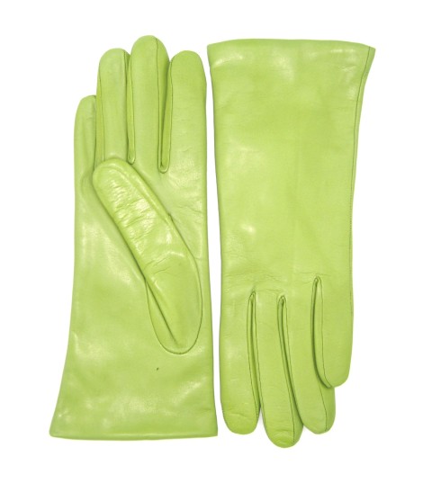 Sermoneta Gloves Guanto Nappa foderato cashmere Verde Pistacchio Italy