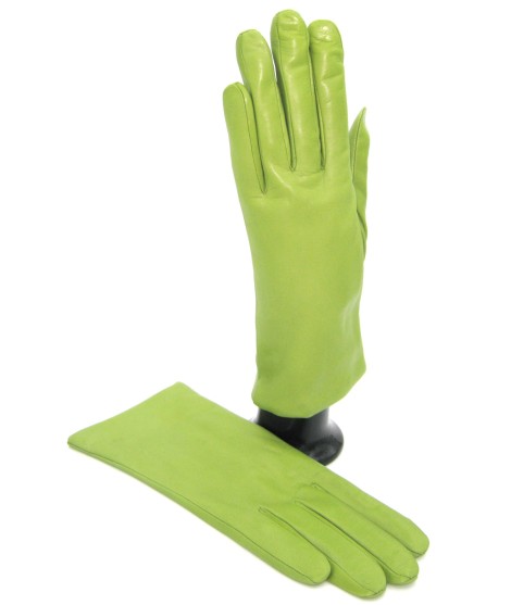 Sermoneta Gloves Guanto Nappa foderato cashmere Verde Pistacchio Italy
