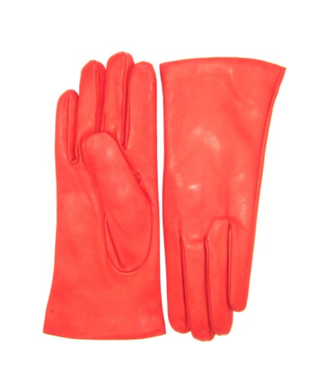 Sermoneta Gloves Guanto Nappa foderato cashmere Rosso In Linea