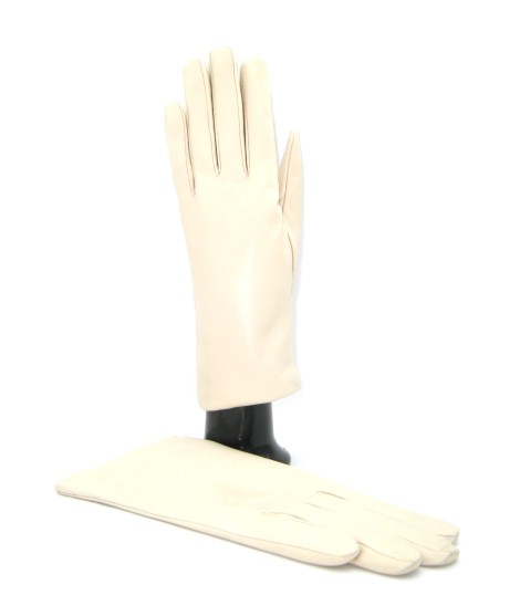 Sermoneta Gloves Guanto Nappa foderato cashmere Panna Pezzi Unici
