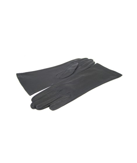 Sermoneta Gloves Guanto Nappa 4bt foderato seta Navy Consegna Veloce