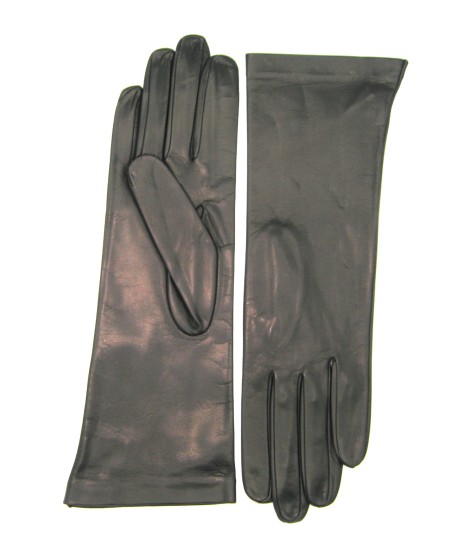 Sermoneta Gloves Guanto Nappa 4bt foderato seta Nero Promozione Limitata