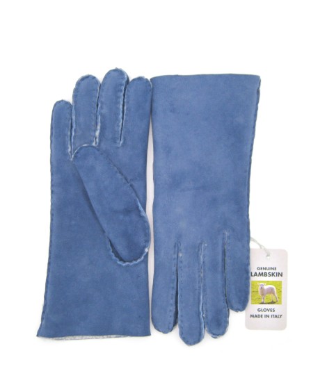 Sermoneta Gloves Guanto Montone cucito a mano Denim Sconto