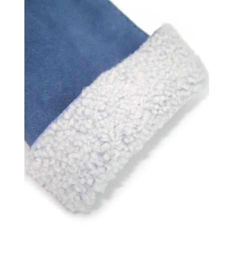 Sermoneta Gloves Guanto Montone cucito a mano Denim Sconto
