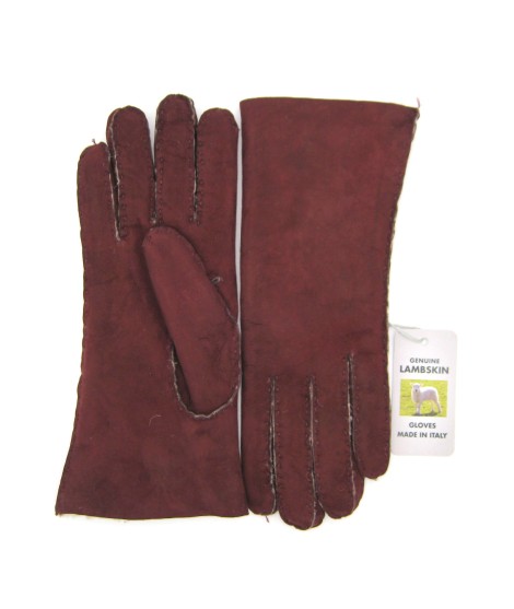 Sermoneta Gloves Guanto Montone cucito a mano Bordeaux Offerta