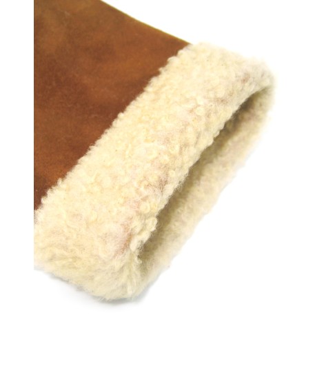 Sermoneta Gloves Guanto Montone cucito a mano Tan Economico