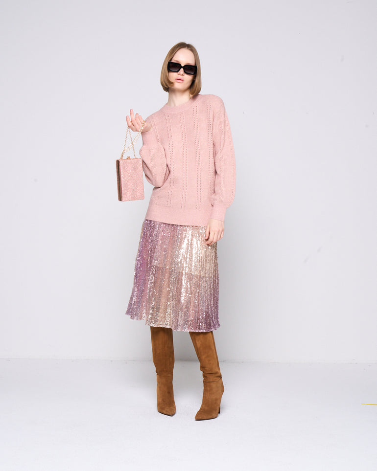 Silvian Heach Maglia lunga traforata Vendite Flash