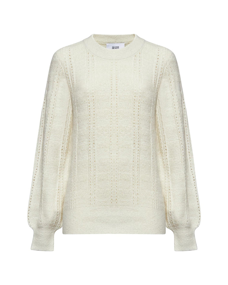 Silvian Heach Maglia lunga traforata Vendite Flash