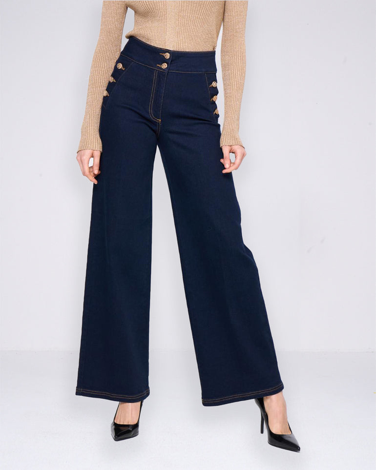 Silvian Heach Jeans con bottoni decorativi Consegna Veloce