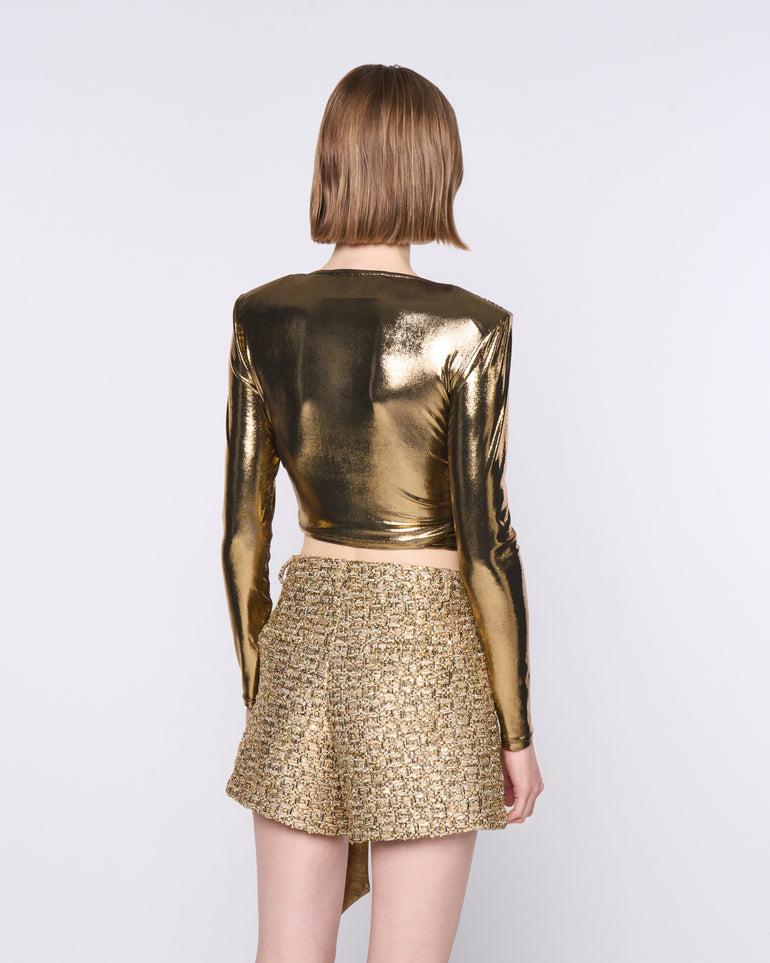 Silvian Heach Maglia crop con fiocco laterale Outlet