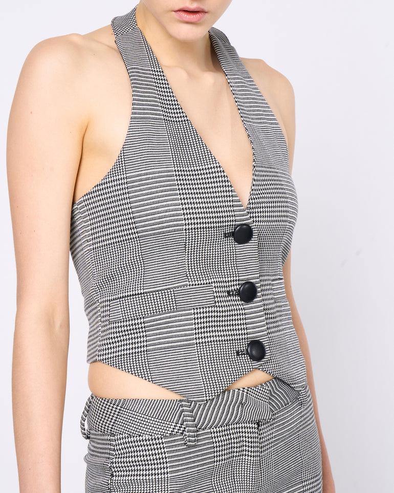 Silvian Heach Gilet a quadri Vendita