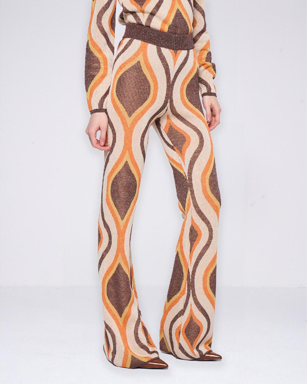Silvian Heach Pantaloni a fantasia in lurex Offerte