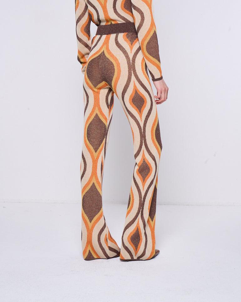 Silvian Heach Pantaloni a fantasia in lurex Offerte
