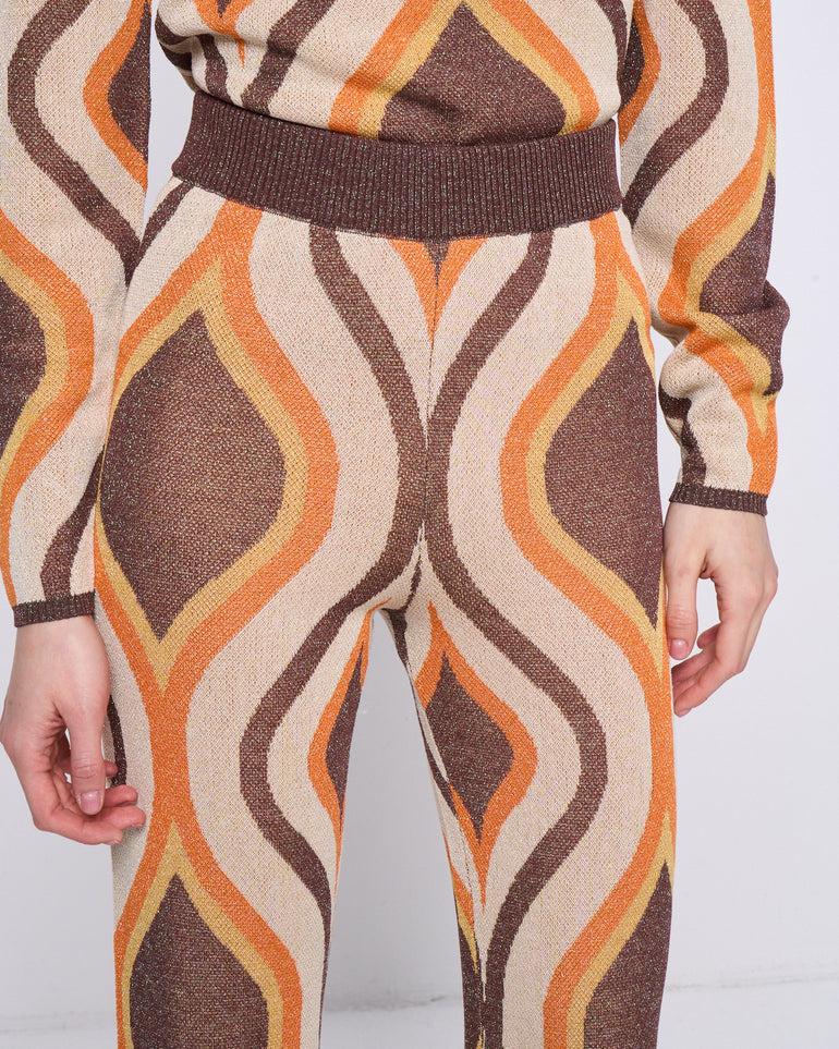 Silvian Heach Pantaloni a fantasia in lurex Offerte