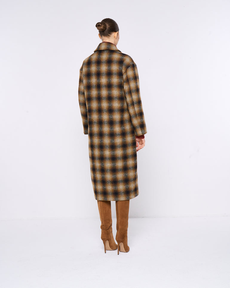 Silvian Heach Cappotto doppiopetto a quadri Liquidazione