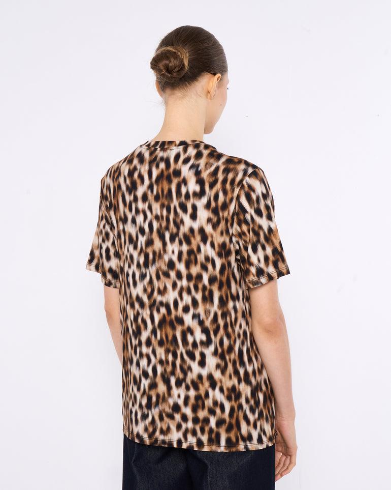 Silvian Heach T-shirt oversize leopardata Officina