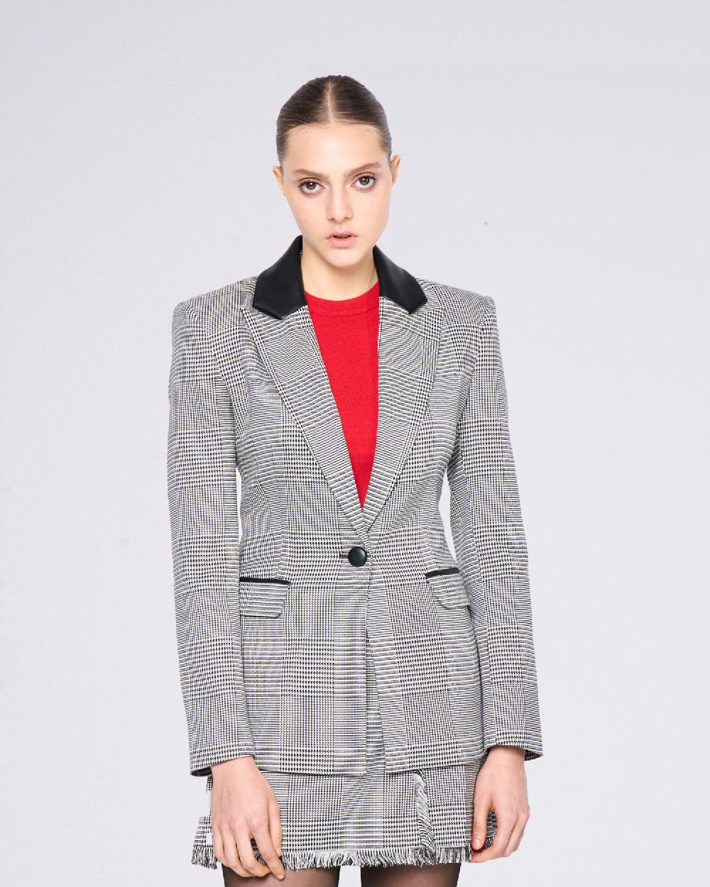 Silvian Heach Blazer avvitato a quadri Novità