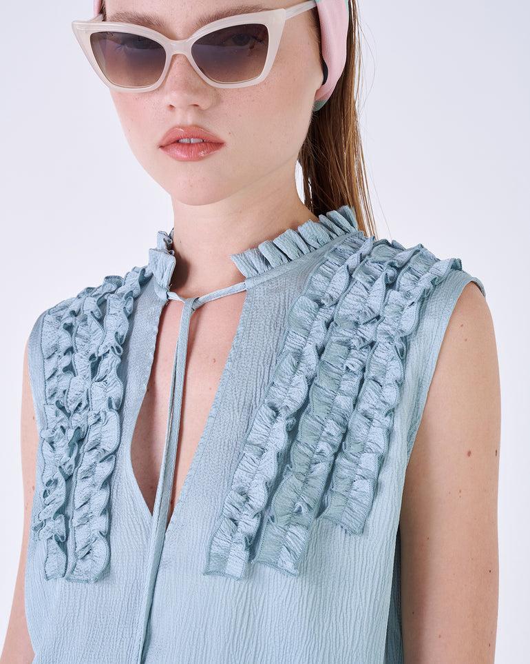 Silvian Heach Top con rouches Sconto