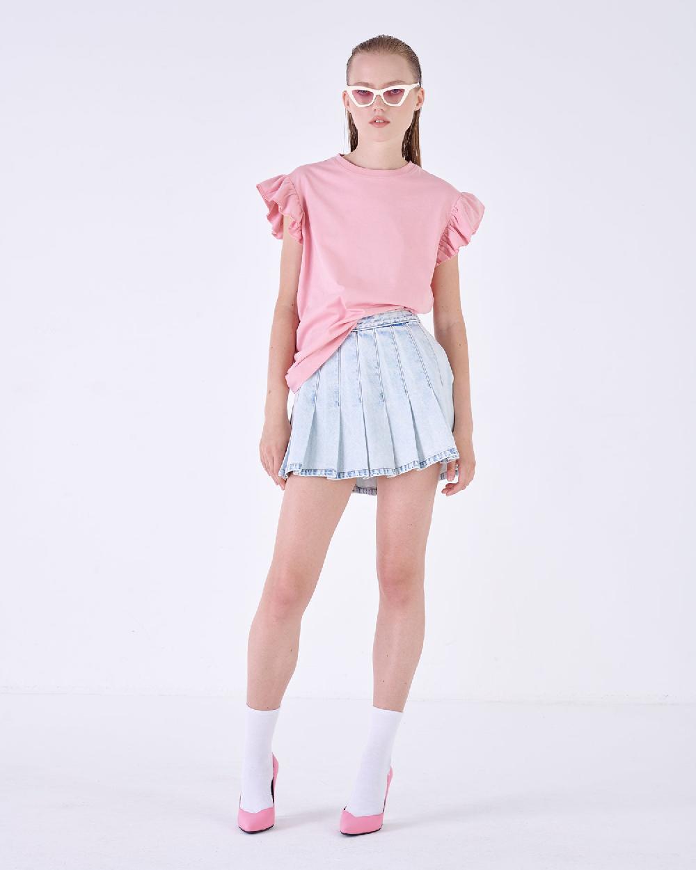Silvian Heach T-shirt con maniche a volant Offerta