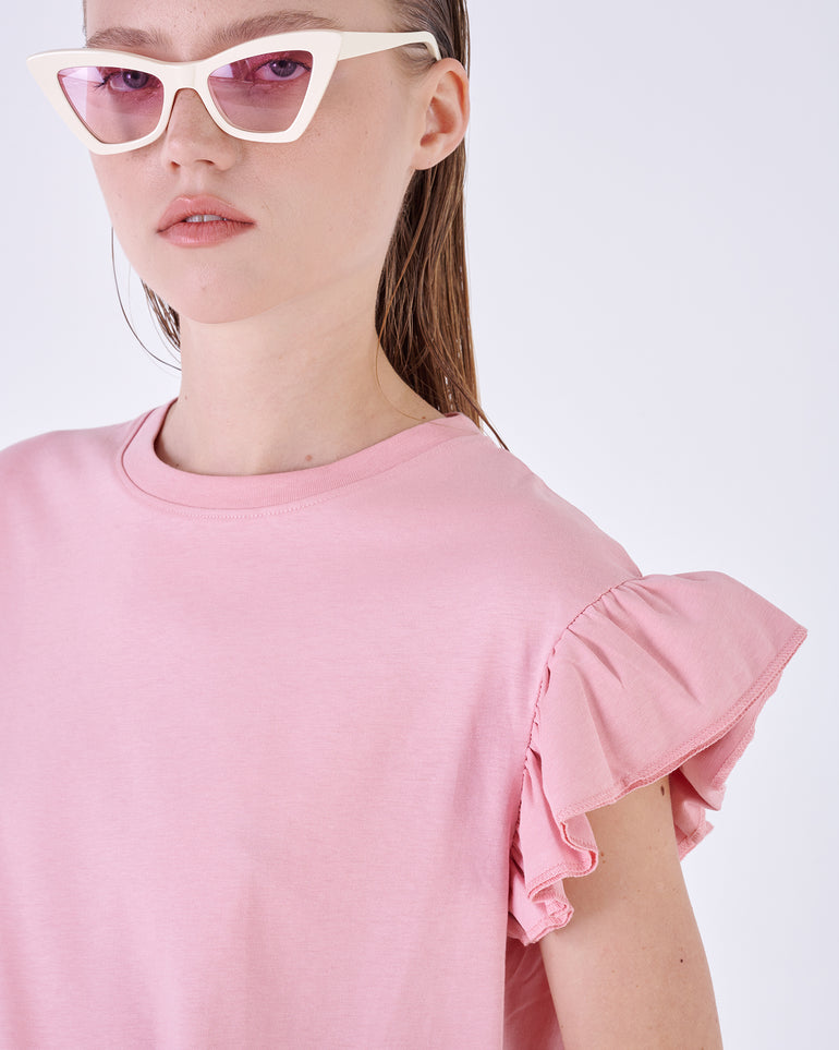 Silvian Heach T-shirt con maniche a volant Offerta