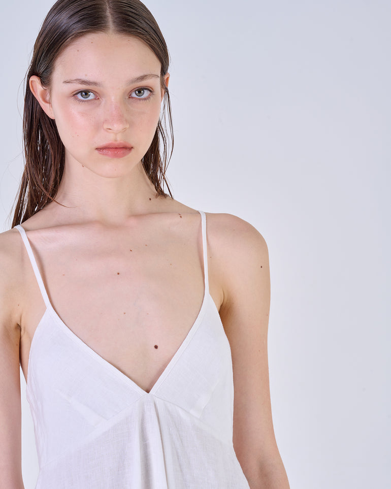 Silvian Heach Abito sottoveste in lino Offerte