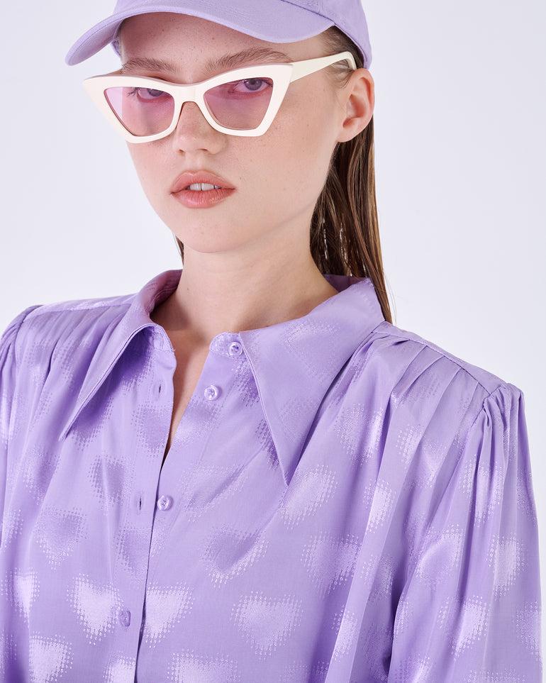Silvian Heach Blusa con spalline arricciate Italy