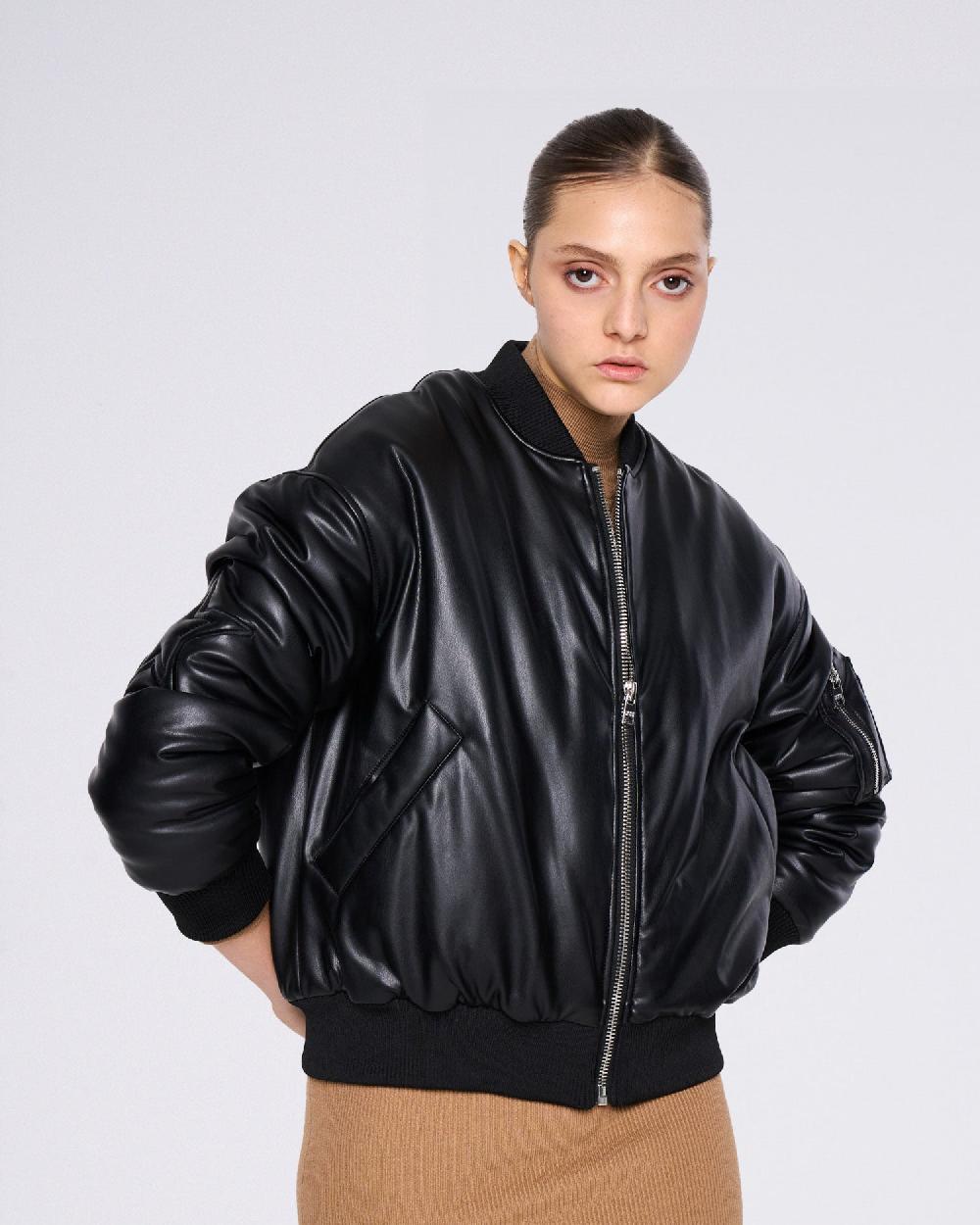 Silvian Heach Bomber in ecopelle Promozione Limitata
