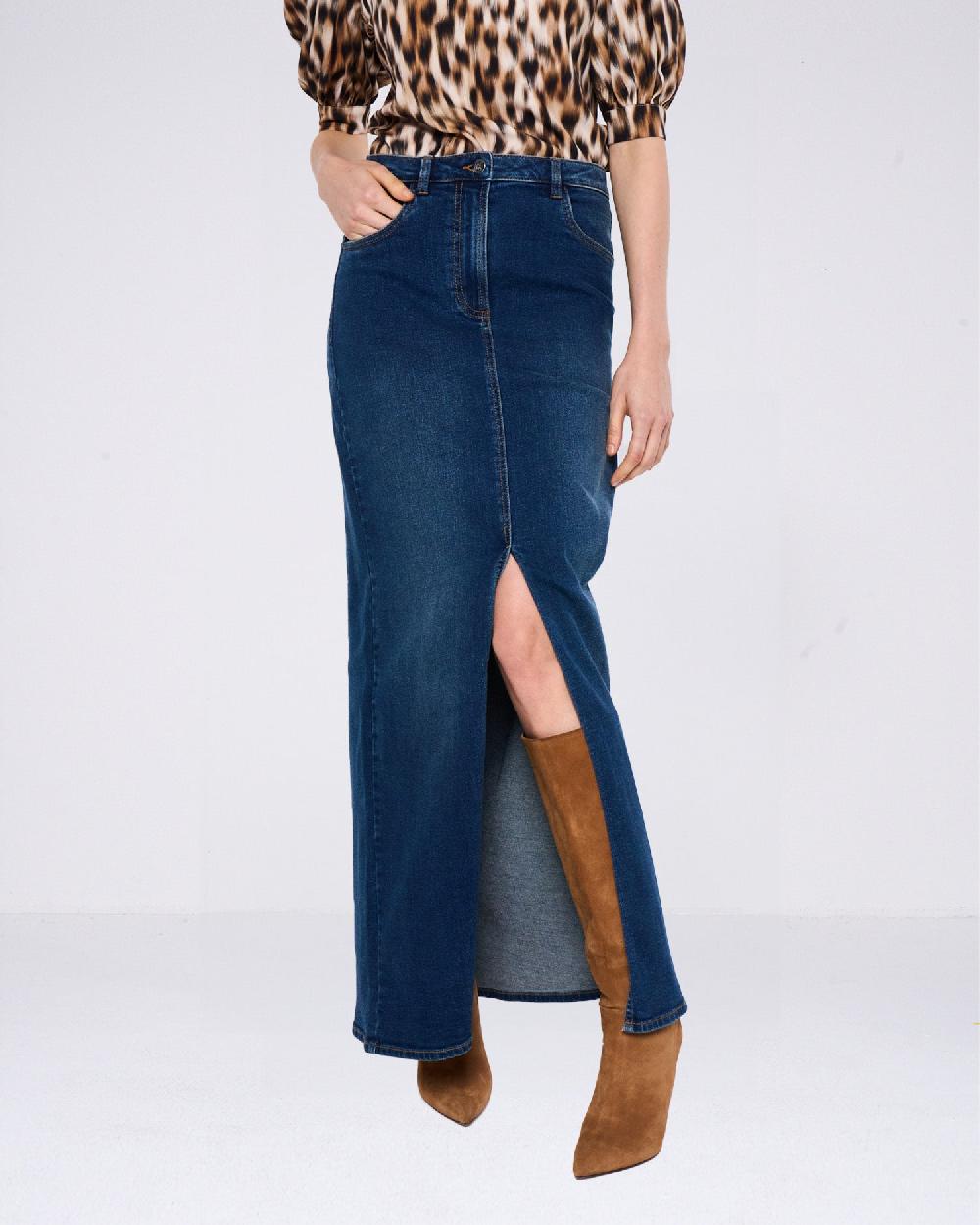 Silvian Heach Gonna lunga in denim Online