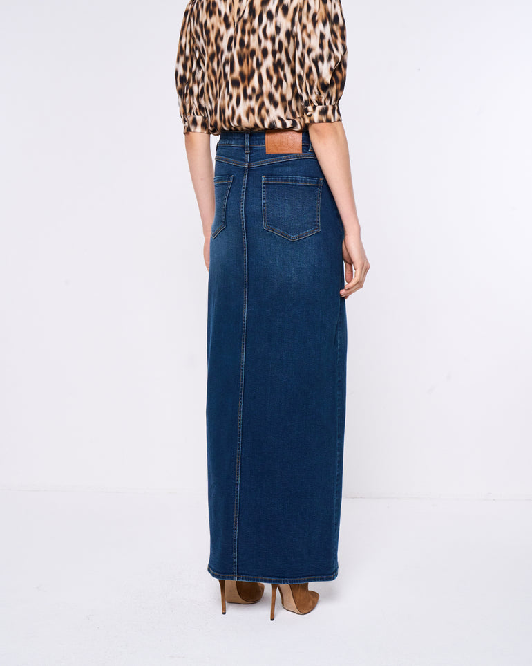 Silvian Heach Gonna lunga in denim Online